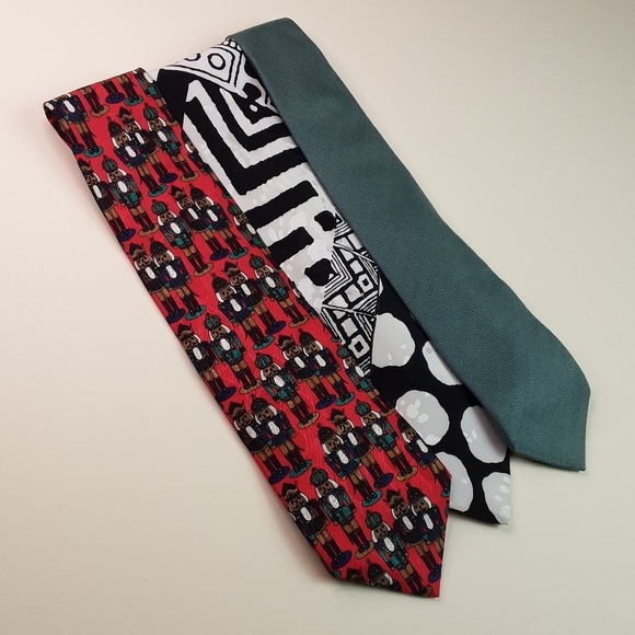 3 Vintage Silk Ties - Picture 1 of 5